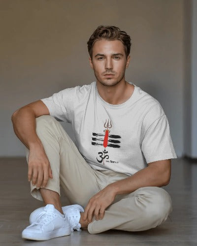 Trishul Om T-Shirt – Minimal Spiritual Energy Wear